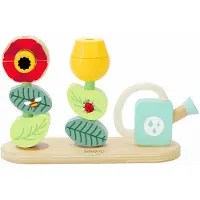 Classic World Jigsaw jardin de fleurs en bois