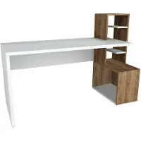 Skye Decor , Side- Side ELG, blanc,,couleur noyer, tables basses, 73,8x120x60 cm, 100% panneau de particules mélaminé