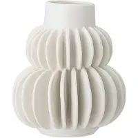 Bloomingville Halfdan Vaas | Blanc | Grès | 82047448