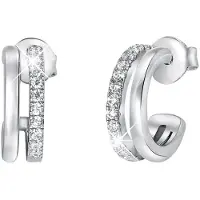 Lucardi Boucles d'oreilles argent