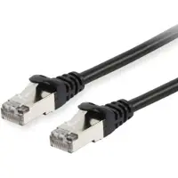 Equip Câble patch Cat6A S/FTP 2xRJ45 2.00m noir LSZH Polybag