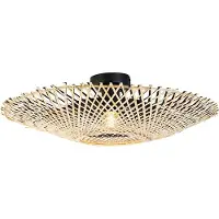 QAZQA Plafonnier oriental en bambou 50 cm - Rina