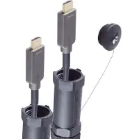 S-Impuls S/CONN maximum connectivity Câble optique HDMI blindé, 4K, 7,5m (7.50 m), Câble vidéo, Noir