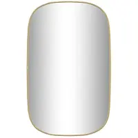 vidaXL Miroir mural Doré 80x50 cm