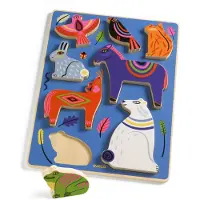 Djeco Puzzle Nora and Co - Moins de 10 pièces