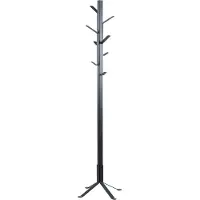 Home4You Portemanteau debout Vinci - acier peint par poudrage noir