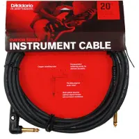 Planet Waves Custom Series Instrument Cable Right Angle 20ft
