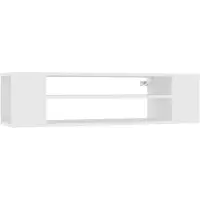 vidaXL Armoire TV suspendue Blanc 100x30x26,5 cm Bois composite