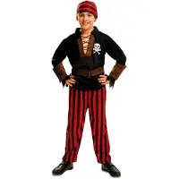 MOM Bandana Pirate Kids Costume Rouge 10-12 Years Enfants