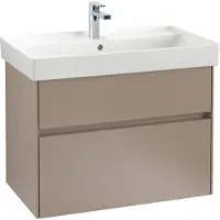Villeroy & Boch V&B Lavabo suspendu COLLARO 800x470mm avec lavabo à main, blanc C (470 mm, 800 mm)