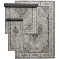 Nordal Tapis tissé Venus - gris 200x290