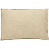 Nordal Coussin Vela en lin avec rembourrage - sable foncé