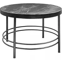 Nordal Table basse Midnight ronde - noir