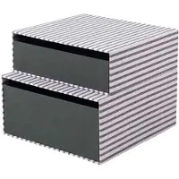 Broste Copenhagen Boîtes de rangement Cecelia violet clair