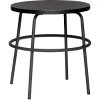 Hubsch Table d'appoint en métal / bois - noir