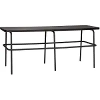 Hubsch Canapé métal / bois - noir