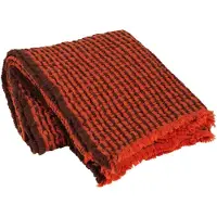 Broste Copenhagen Linda plaid citrouille/orange - 130x180cm
