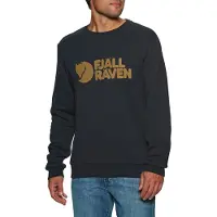 Fjall Raven - Sweat en coton biologique - Fjällräven Logo Sweater M Dark Navy en Coton - Taille S