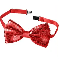 Dressforfun noeud papillon à paillettes - rouge - Déguisement carnaval - Halloween - Déguisement - Vêtements de fête - Vêtements de carnaval - Fête - Vêtements de fête