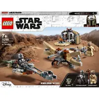 LEGO 75299 Star Wars : The Mandalorian - Problèmes sur Tatooine, ensemble de construction avec la figurine de Grogu (Bébé Yoda), Saison 2, set de jeu