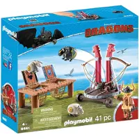 Playmobil Dragons 9461 Dragon Racing : Grognard avec lance-mouton