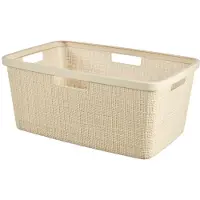 Curver Corbeille à linge - - Jute - 46 L - Beige