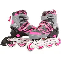 Street Rider Inlineskates Inliner rosa/grau verstellbar Größe 29-32