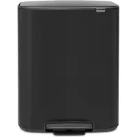 Brabantia Bo Poubelle à Pédale 60 Litres Matt Black
