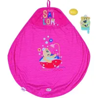 Zapf Serviette de bain avec capuche - Produits de soins pour poupées