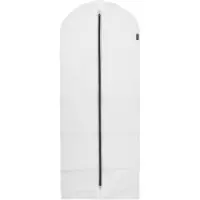 SmartaSaker Housse de protection pour vêtements extra large - 2pcs, transparent / gris