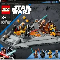 LEGO 75334 Star Wars Obi-Wan Kenobi vs. Darth Vader, set de jeu avec plateformes de duel et minifigures, jouet constructible pour enfants à partir de 8 ans