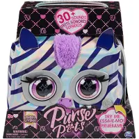 Purse Pets Sac À Main Animaux De Compagnie Métallique Interactive Zebra Serpent