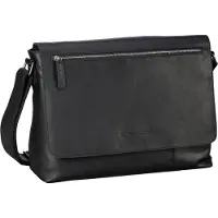 The Chesterfield Brand Hommes, Sac, Sac à bandoulière Toledo 1217, Noir, (12 l)