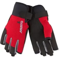 Musto Essential Sailing Short Finger True Red XL Gants de navigation