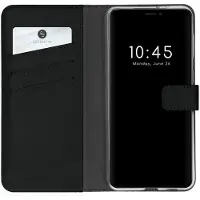 Selencia Étui portefeuille en cuir véritable pour Apple iPhone 13 Pro - Noir