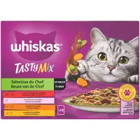 Whiskas 1+ Tasty Mix Chef's Choice en sauce multipack