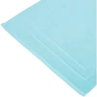 Atmosphera Tapis de salle de Bain en coton Aqua 50 x 70 cm