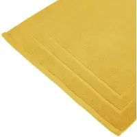 Atmosphera Tapis de salle de Bain en coton Ocre 50 x 70 cm