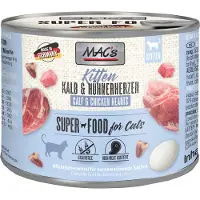 Mac'S 12x200g kitten (veau, cœurs de poulet) - Pâtée pour chat