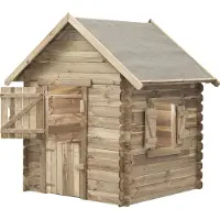 Swing King maison de jeu Louise 120 x 120 x 160 cm Bois de pin