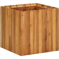 vidaXL Lit surélevé de jardin 50x50x50 cm Bois massif d'acacia