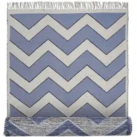 Broste Copenhagen Tapis Noah bleu 140x200cm