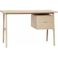 Hubsch Bureau avec 2 tiroirs de rangement en bois