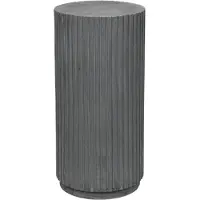 Broste Copenhagen Podium Rillo Ø38,5XH78CM - gris