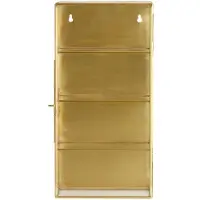 Nordal A/s Ada Petite Armoire Murale | S |3 Tablettes | Or | 20141