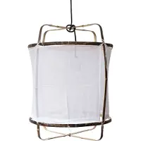 Ay Illuminate Suspension Z5 en coton blanc ø42x57cm