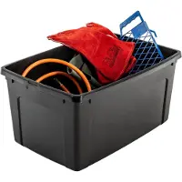 Iris Modular Clearbox Opbergbox - 50L - Kunststof - Zwart/Grijs - Set van 3 (59.50 cm, 50 l, 3x)
