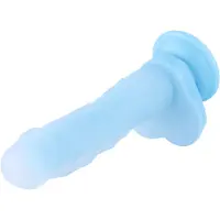 Hismith Premium Gode phosphorescent KlicLok 24 CM Bleu