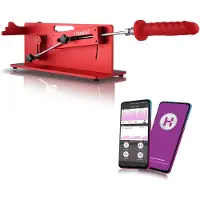 Hismith Premium PRO 5 Premium Sex Machine TableTop KlicLok Smart App Rouge