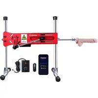 Hismith Premium Pro 1 Premium Sex Machine 2.0 Smart App avec gode et télécommande Rouge